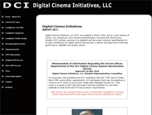Tablet Screenshot of dcimovies.com